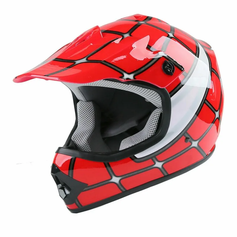kf-H05cba7c437814f319e549f730f7ead08X-Motorcycle-DOT-Youth-Kids-Helmet-Red-Net-Motocross-Off-Road-Helmet-Goggles-Gloves-gifts-Kids-Cycling